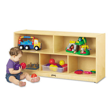 Jonti-Craft Low Single Mobile Storage Unit, 48w X 15d X 29.5h, White freeshipping - TVN Wholesale